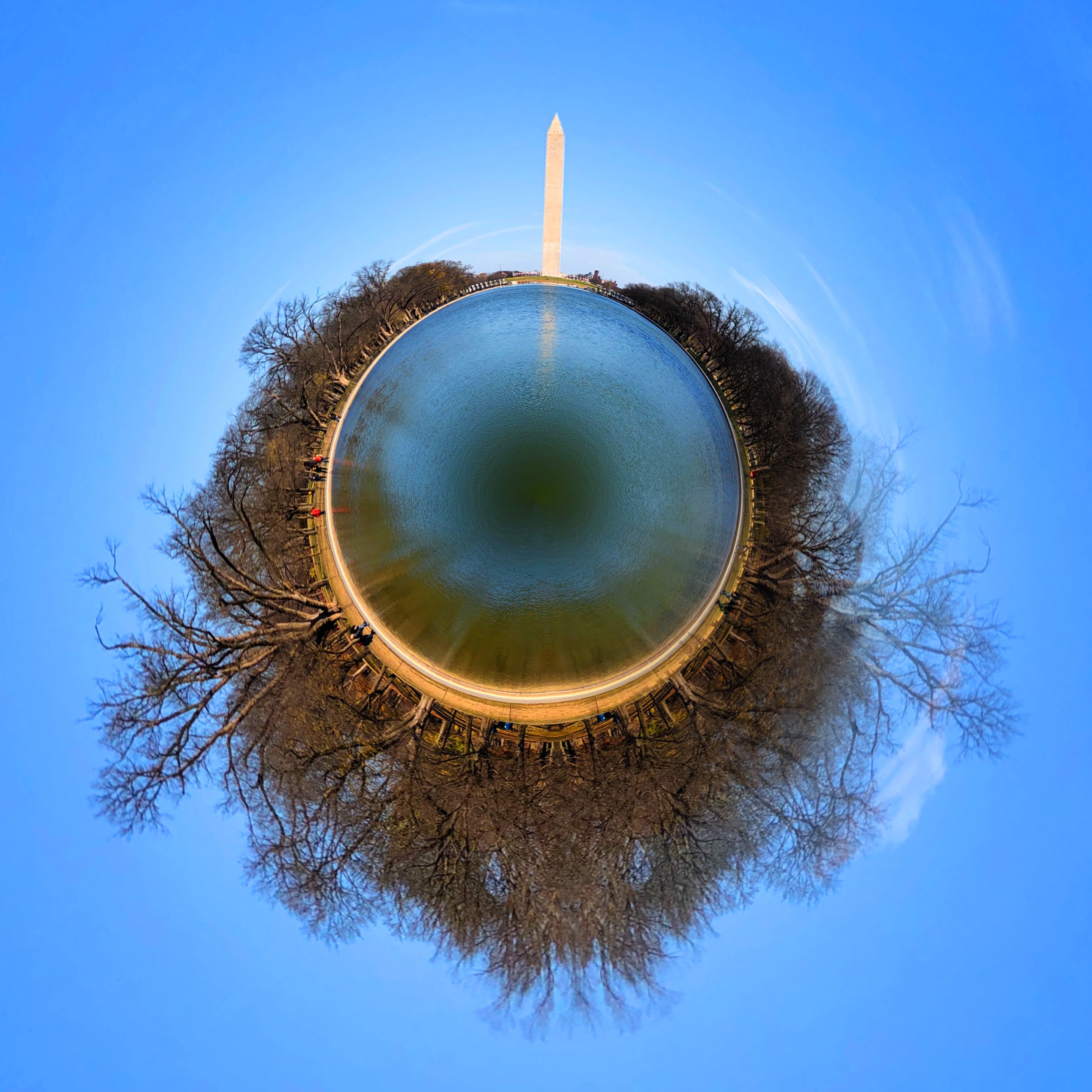 Reflecting pool, Washington DC, USA – White Cloud Gallery